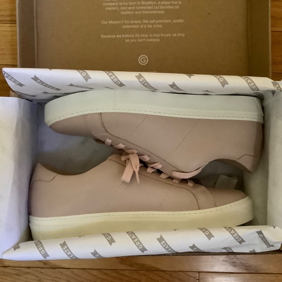 GREATS The Royale Perforated Leather Sneaker Blush SZ 9.5 - Picture 15 of 16